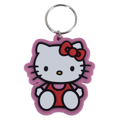Soft, durable 5mm thick PVC Keyring with chain and split ring
