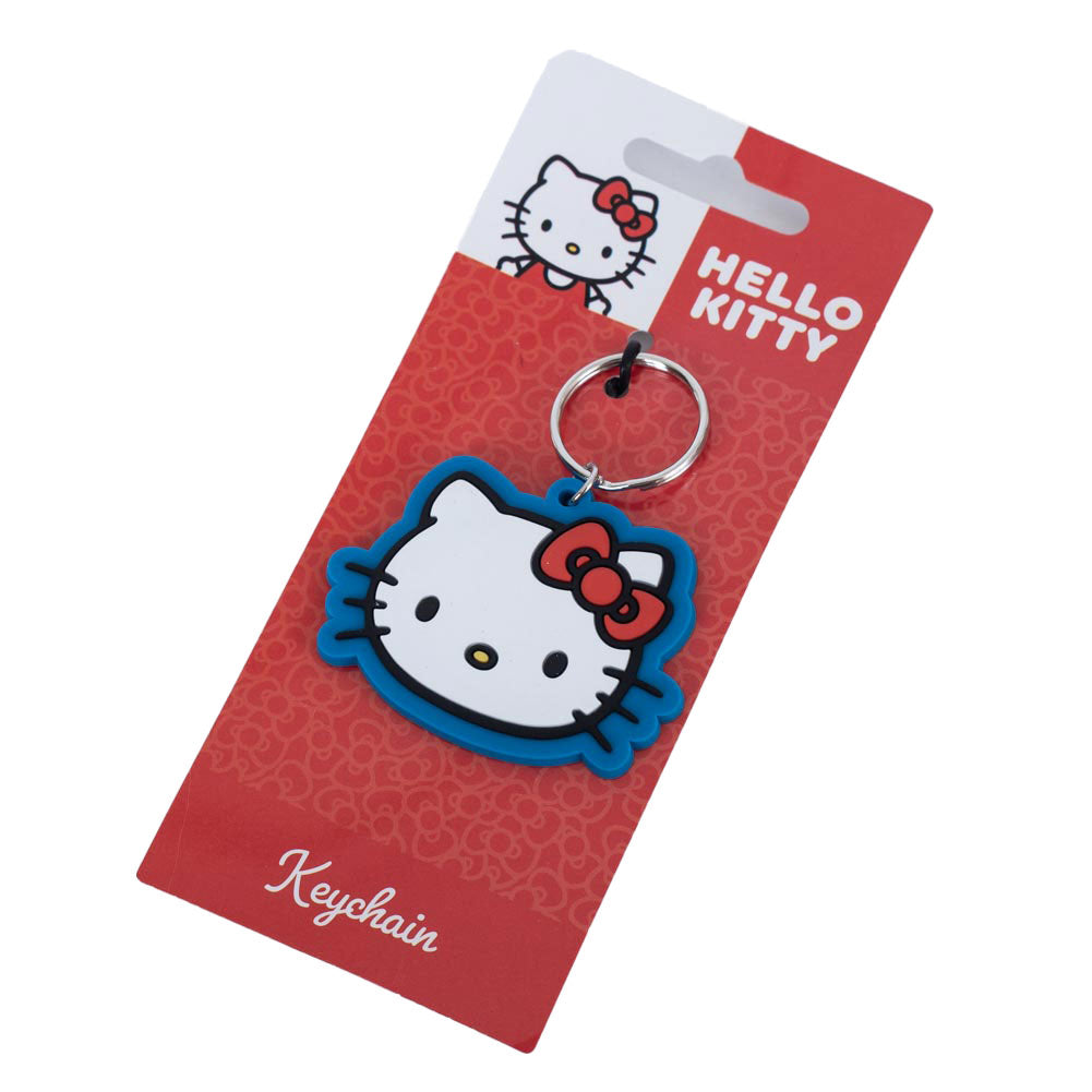 Hello Kitty Face PVC Keyring