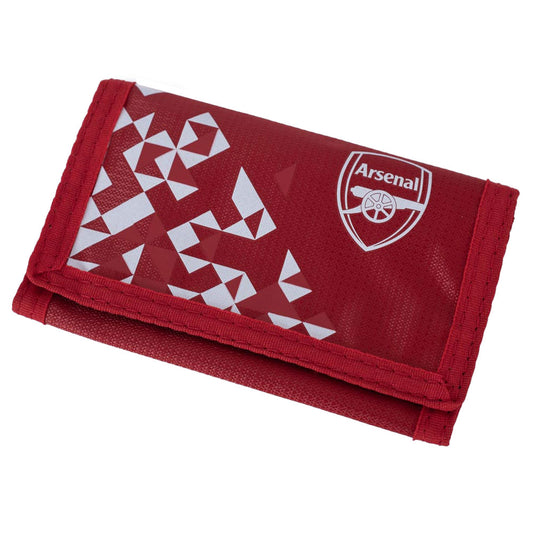 Particle design wallet featuring a white Arsenal crest