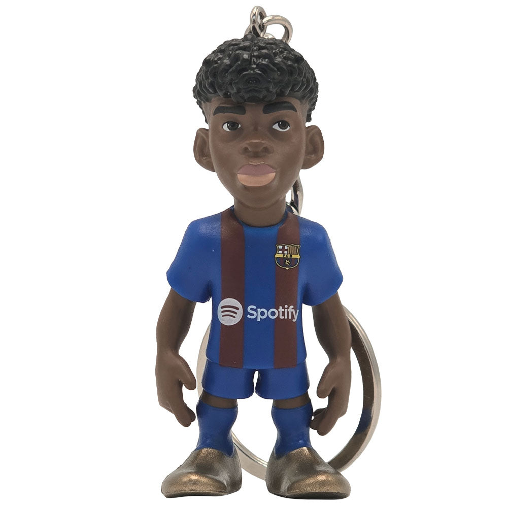 MINIX figurine depicting Lamine Yamal on a keychain
