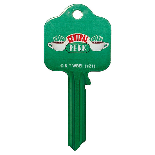 Ready to cut blank door key featuring the Central Perk logo