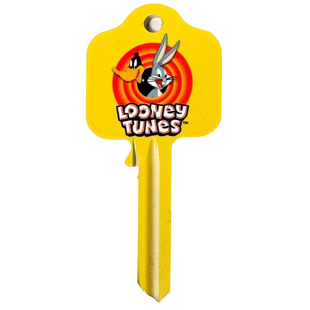 Ready to cut blank door key featuring the Looney Tunes logo