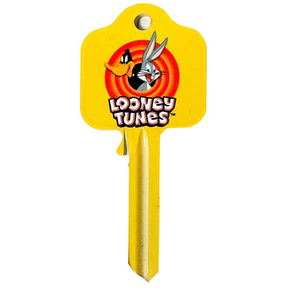 Ready to cut blank door key featuring the Looney Tunes logo