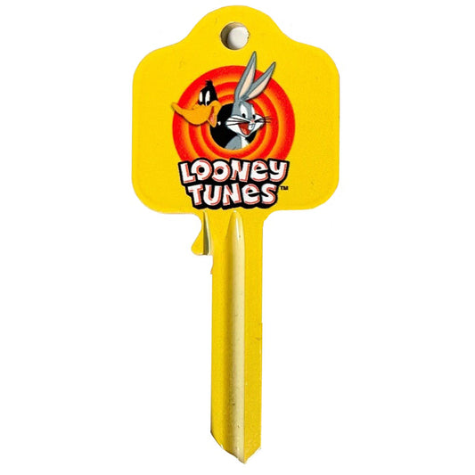 Ready to cut blank door key featuring the Looney Tunes logo