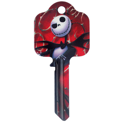 Ready to cut blank door key featuring Jack Skellington