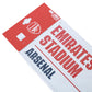 Arsenal FC White Street Sign