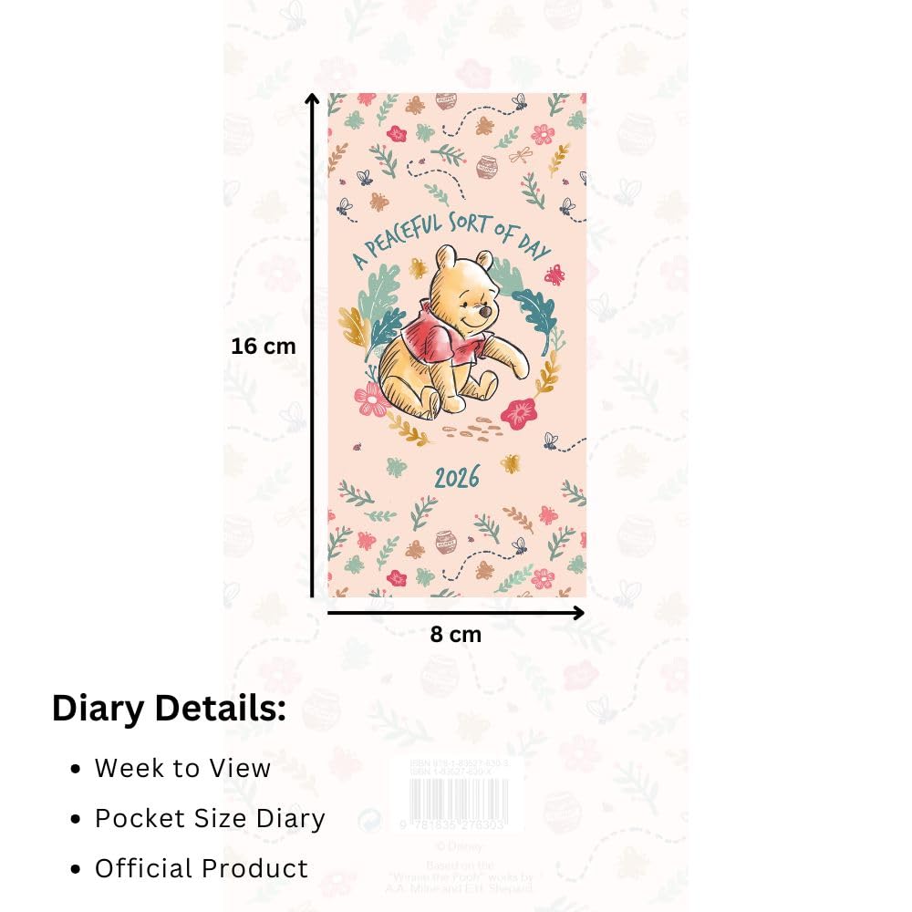 Winnie The Pooh Slim Diary 2026