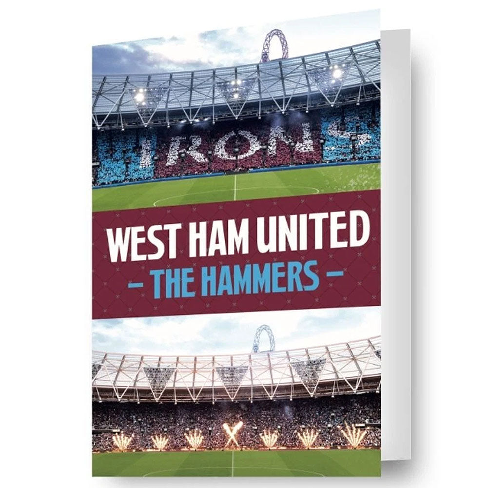 West Ham United FC 3D Lenticular Birthday Card