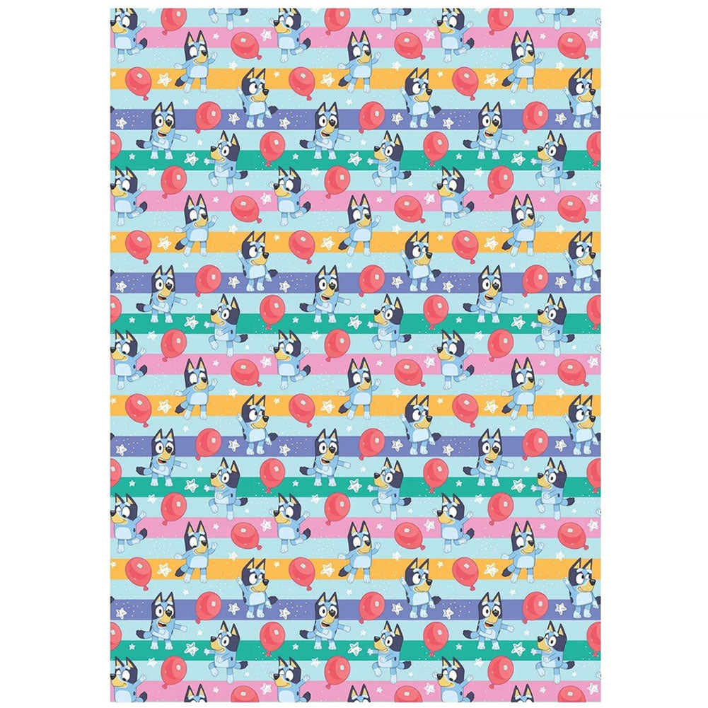 Vibrant, colourful gift wrap sheets and tags
