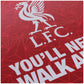Liverpool FC Slogan Sherpa Fleece Blanket