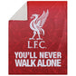 Liverpool FC Slogan Sherpa Fleece Blanket