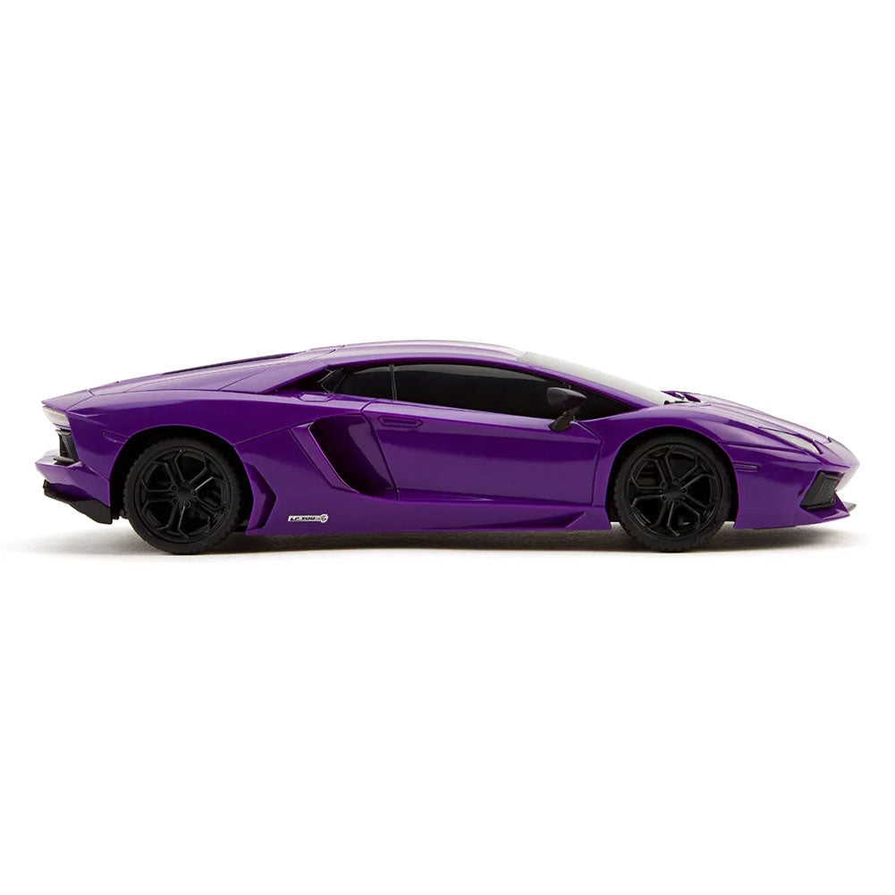 Lamborghini Aventador Radio Controlled Car 1:24 Scale Purple