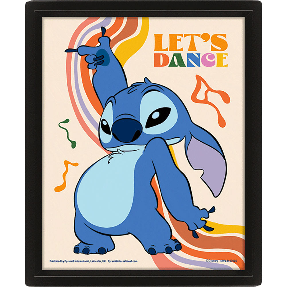Lilo & Stitch Let's Dance Framed 3D Picture