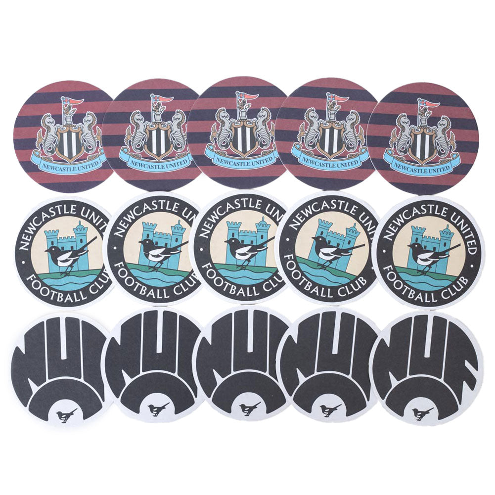 Newcastle United FC 15pk Retro Beer Mat Set