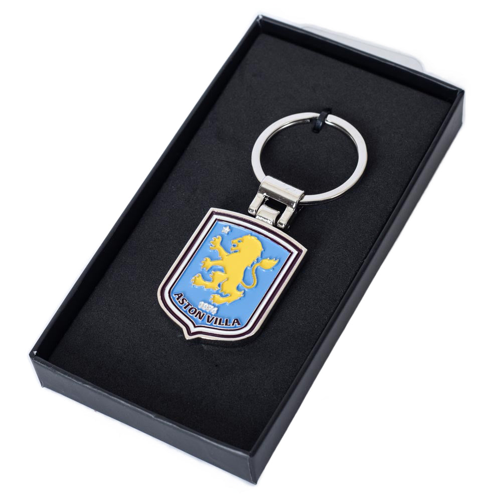 Aston Villa FC Boxed Crest Keyring