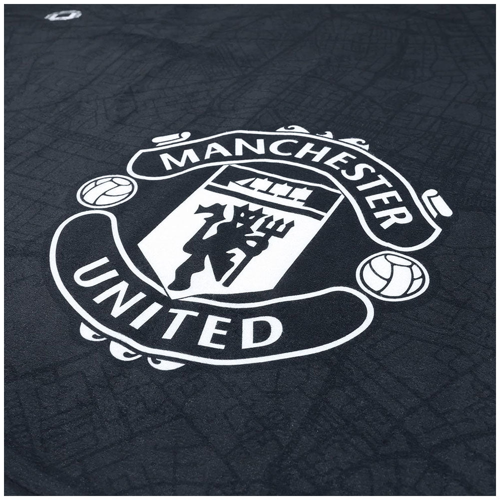 Manchester United FC Identity Sherpa Fleece Blanket