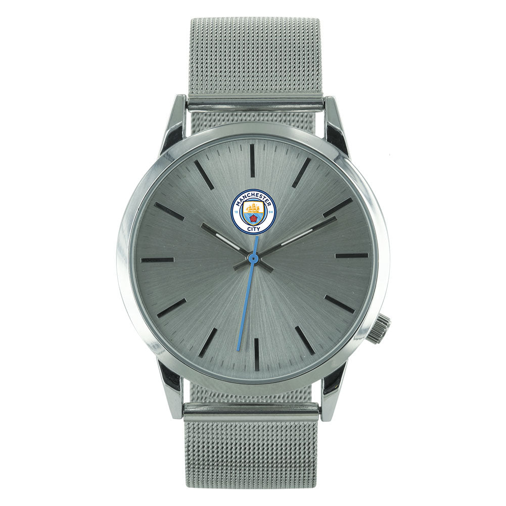 Manchester City FC Mens Mesh Strap Watch