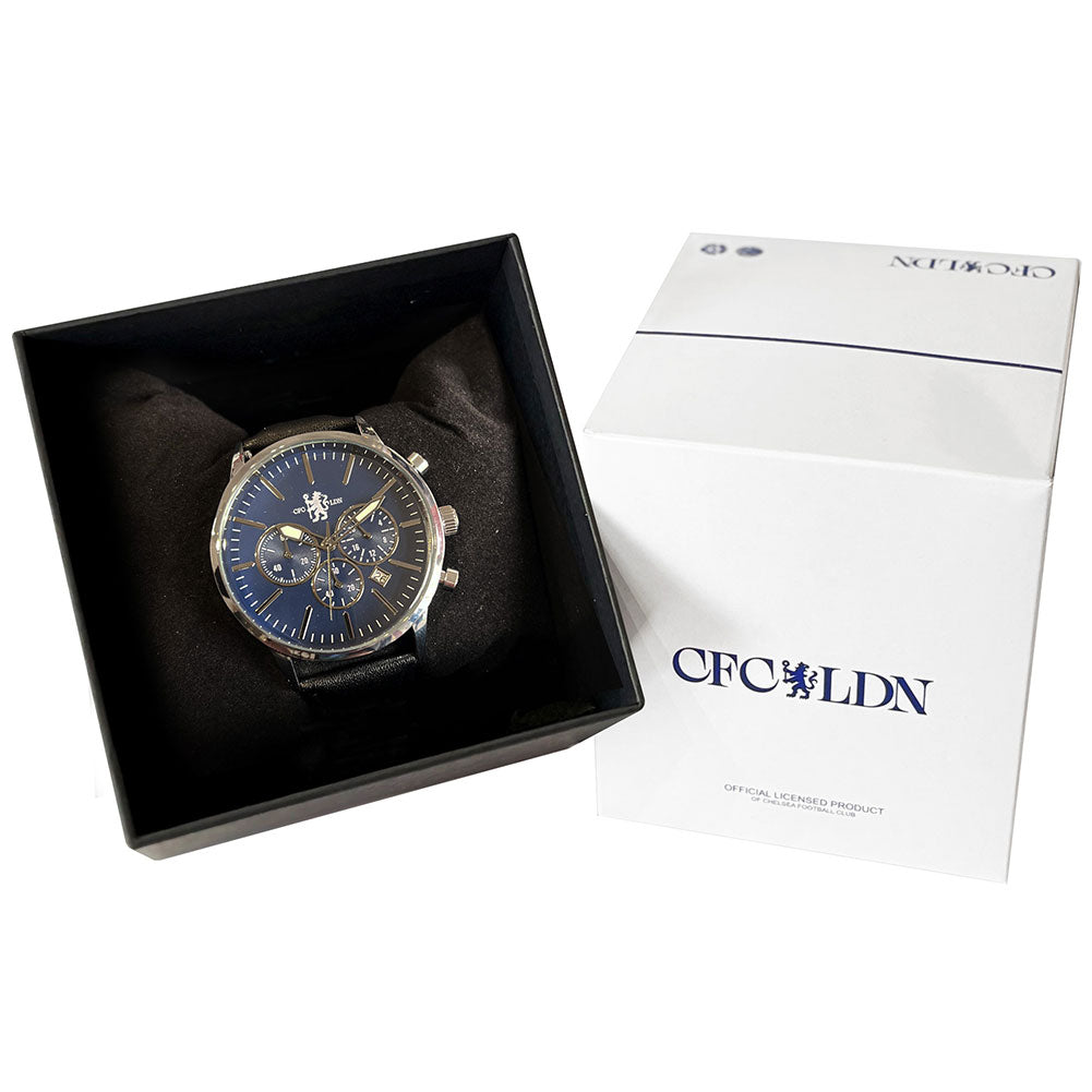 Chelsea FC High End Chronograph Leather Watch