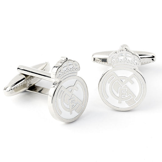 Real Madrid CF Silver Plated Formed Cufflinks