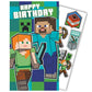 Minecraft Birthday Card With Stickers