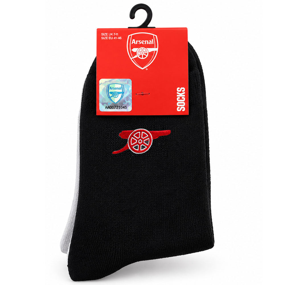 Arsenal FC 3pk Adults Ankle Socks 7-11