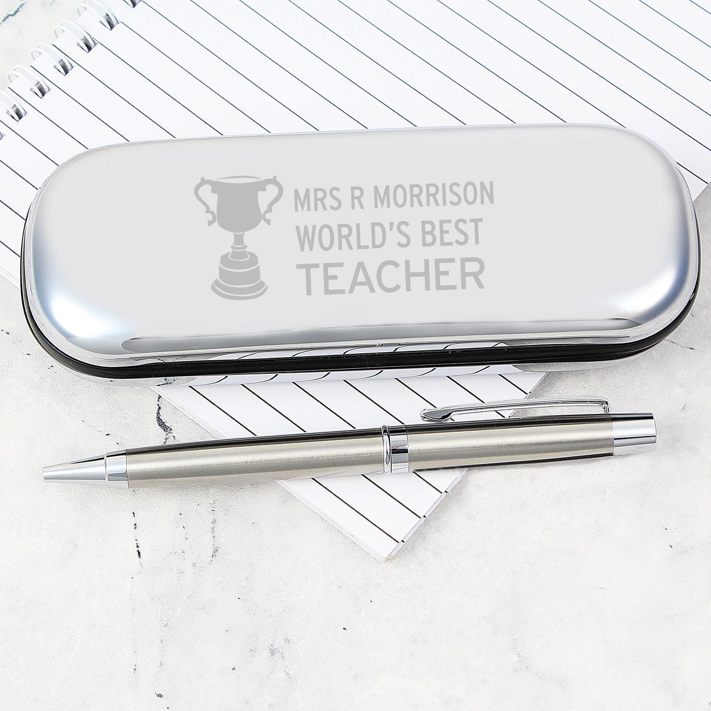 Teacher Trophy Pen and Box Set