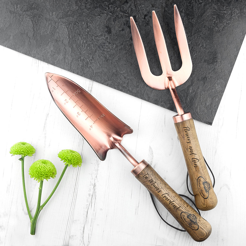 Personalised Luxe Trowel and Fork Set