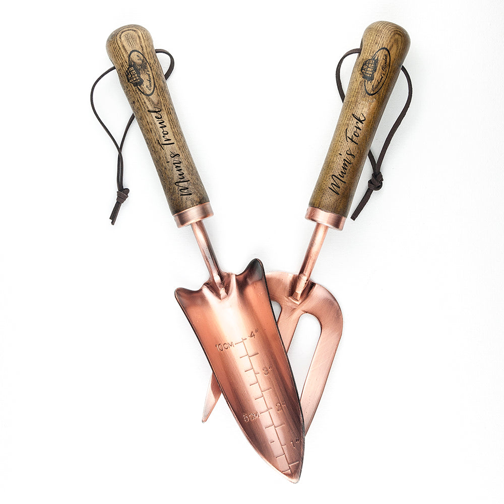 Personalised Luxe Trowel and Fork Set