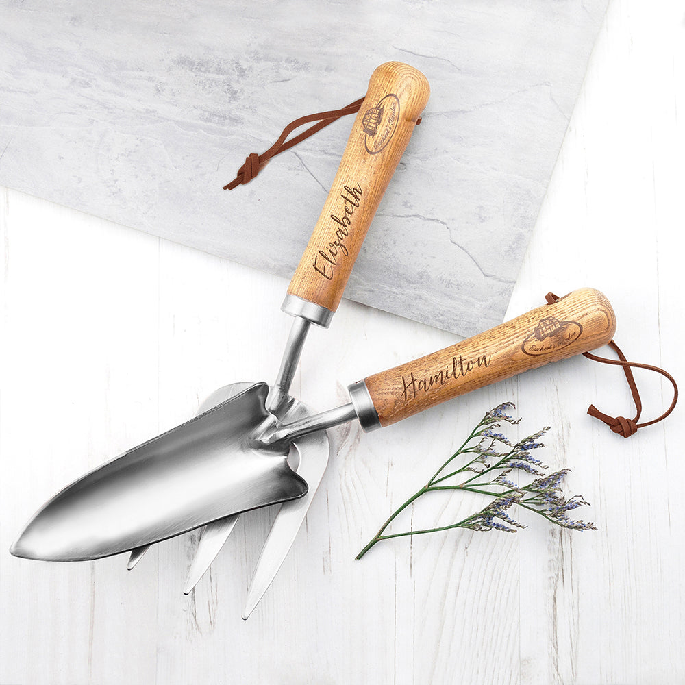Personalised Luxe Trowel and Fork Set