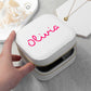 Personalised Summer Style White Jewellery Case - Pink
