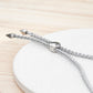 Personalised Silver Identity Rope Bracelet