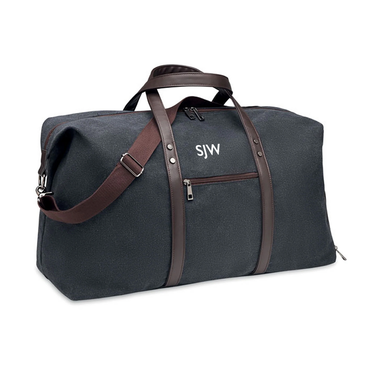 Personalised Washed Canvas Weekend Bag