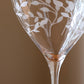 Personalised Botanical Crystal Wine Glasses - Set of Two
