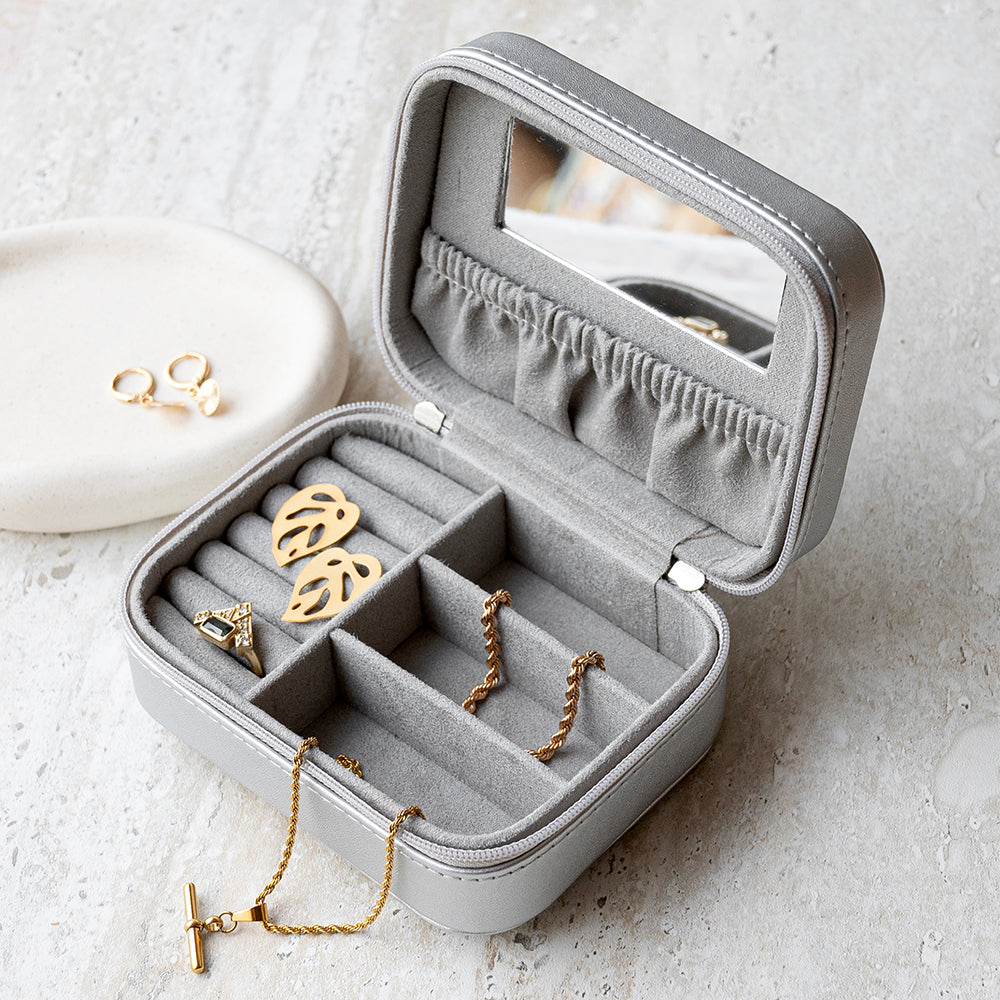Personalised Diwali Lotus Travel Jewellery Case