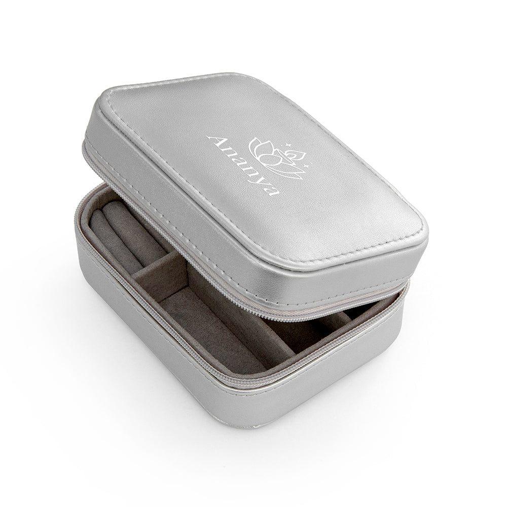 Personalised Diwali Lotus Travel Jewellery Case