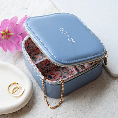 Personalised Jewellery Case with Floral Interior