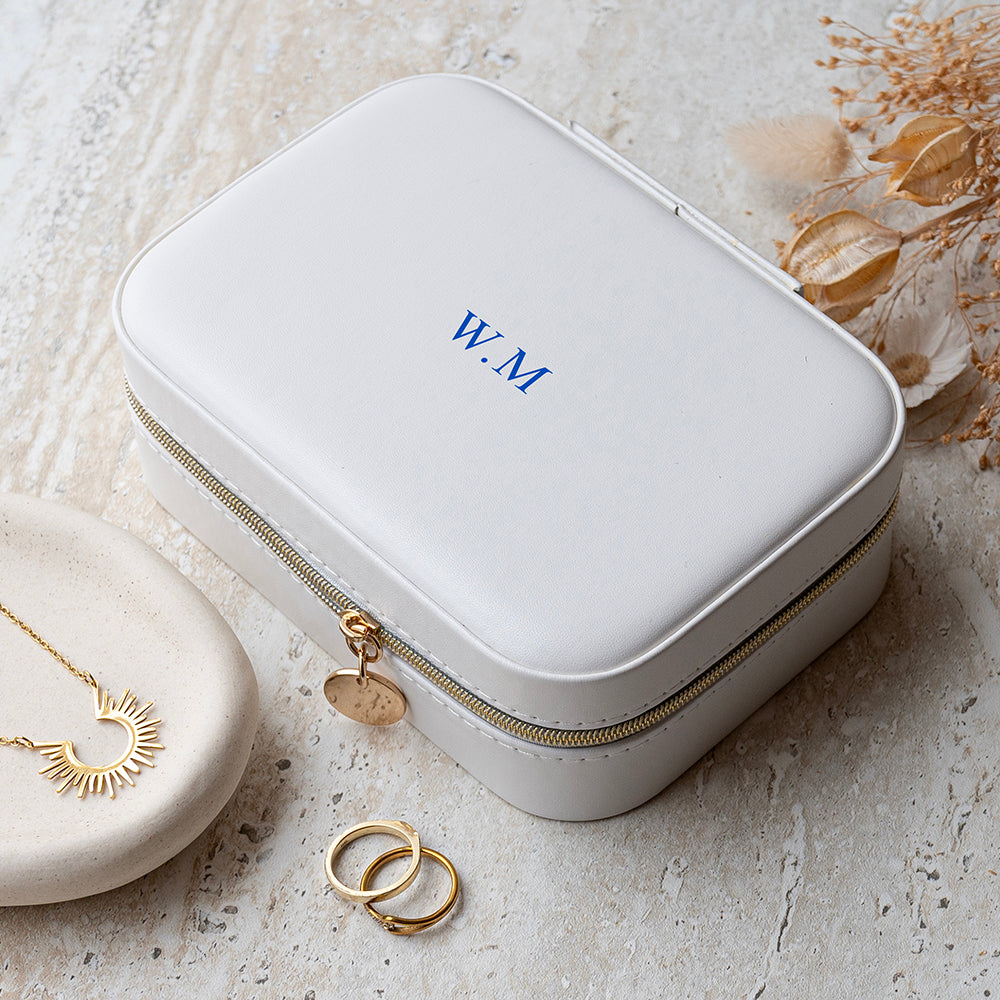 Personalised Jewellery Case with Floral Interior