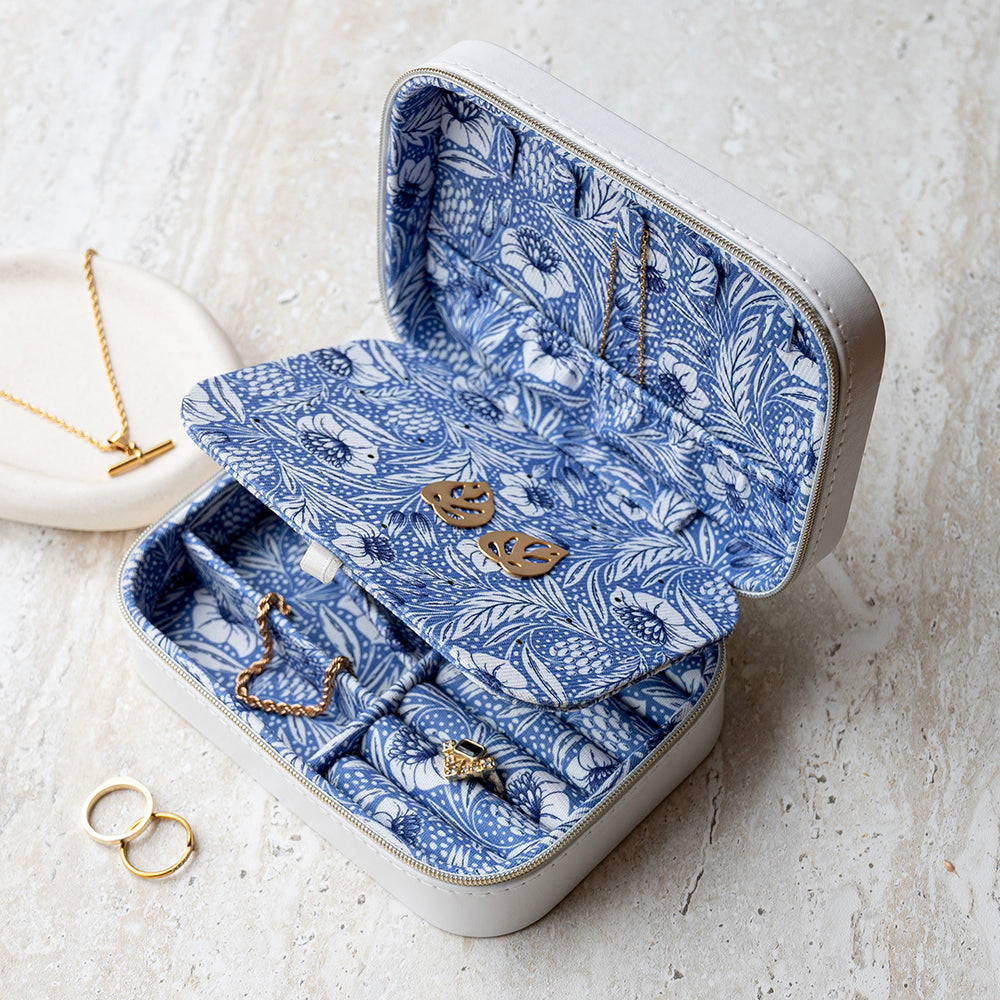 Personalised Jewellery Case with Floral Interior
