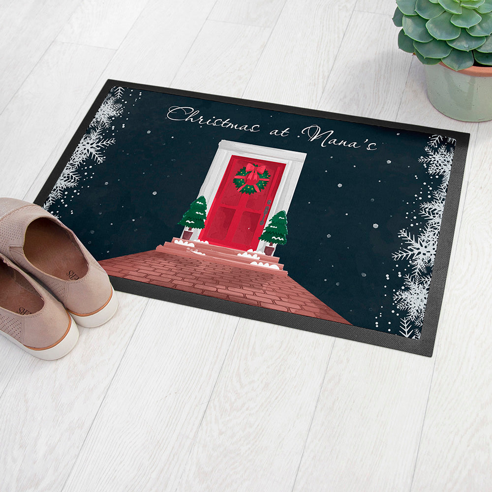 Personalised Festive Door Mat