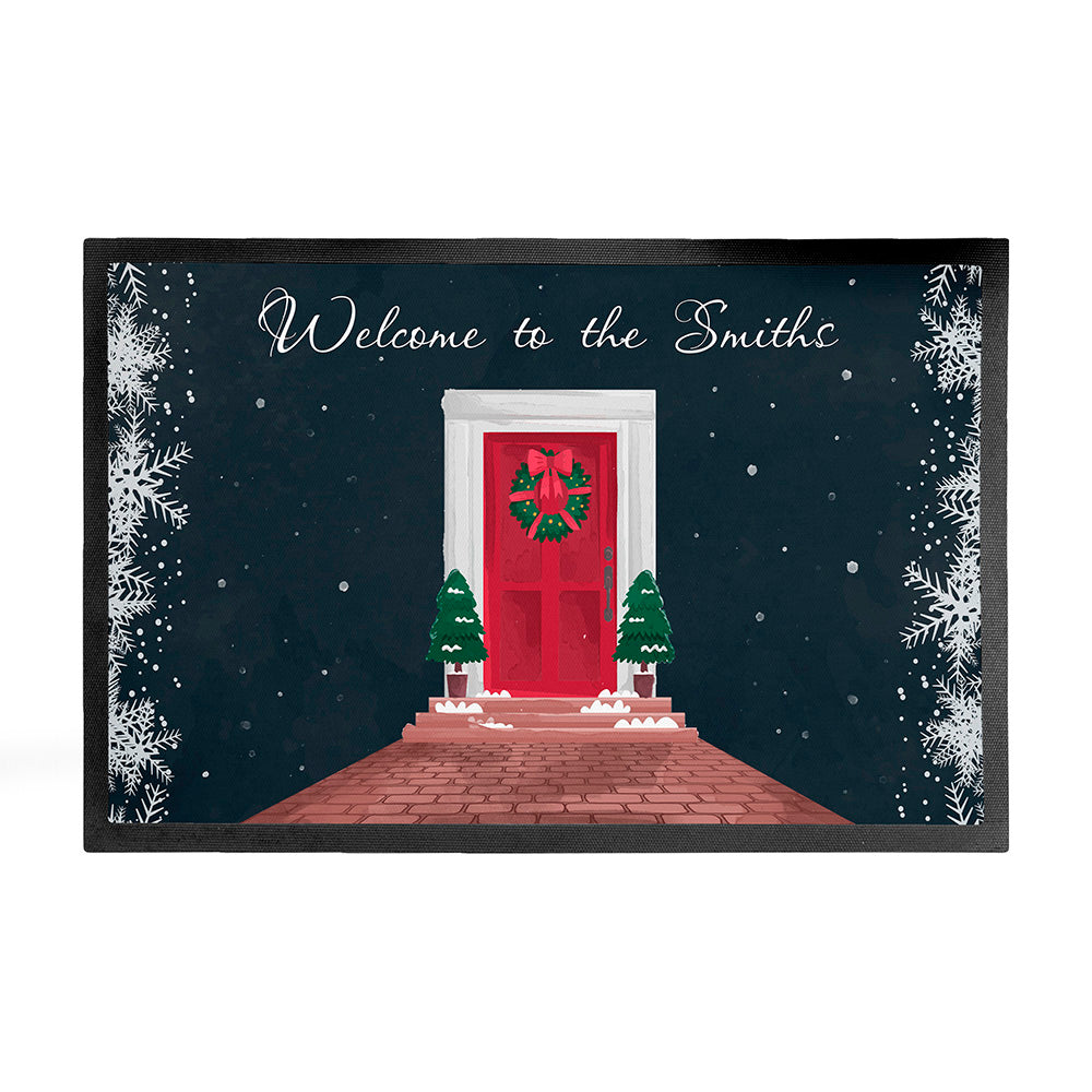 Personalised Festive Door Mat