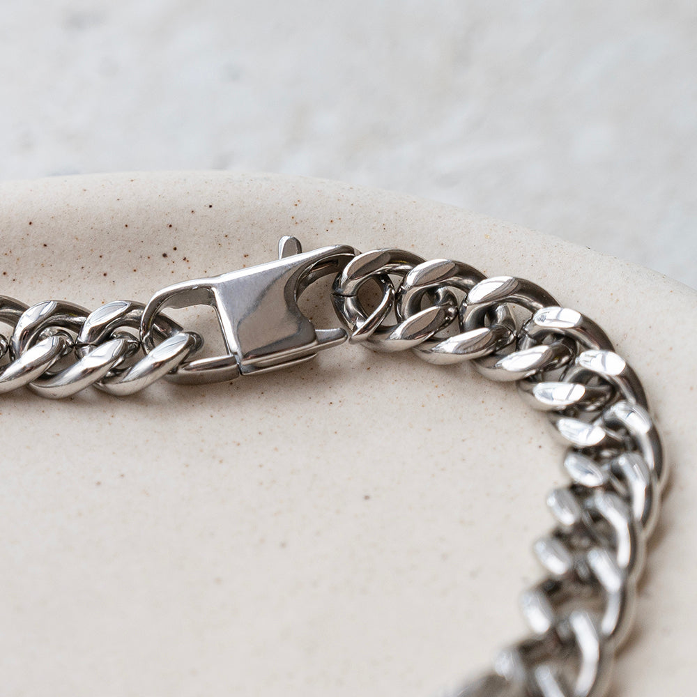 Personalised Men's Urban Chain ID Bracelet with Lobster Clasp