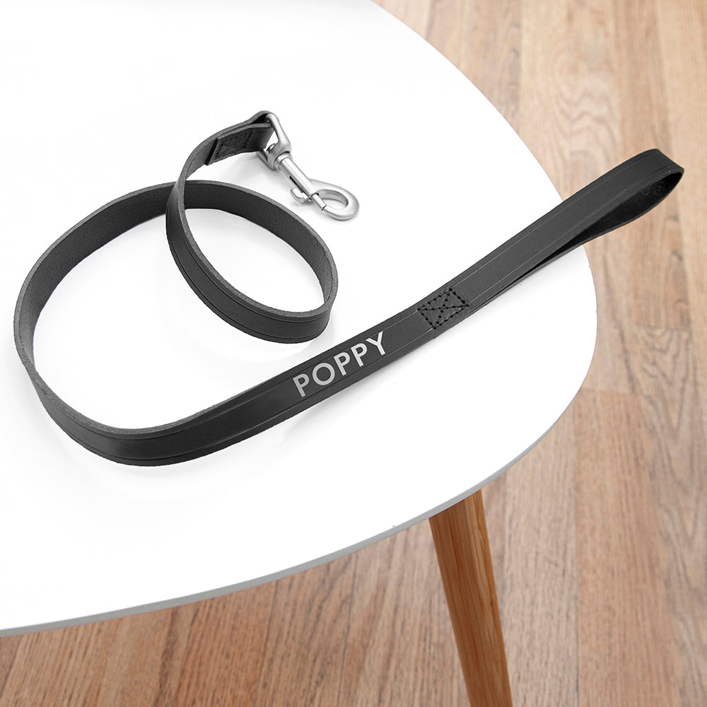 Personalised Classic Leather Dog Lead