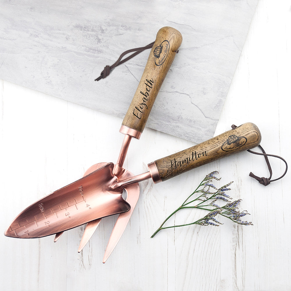 Personalised Luxe Trowel and Fork Set