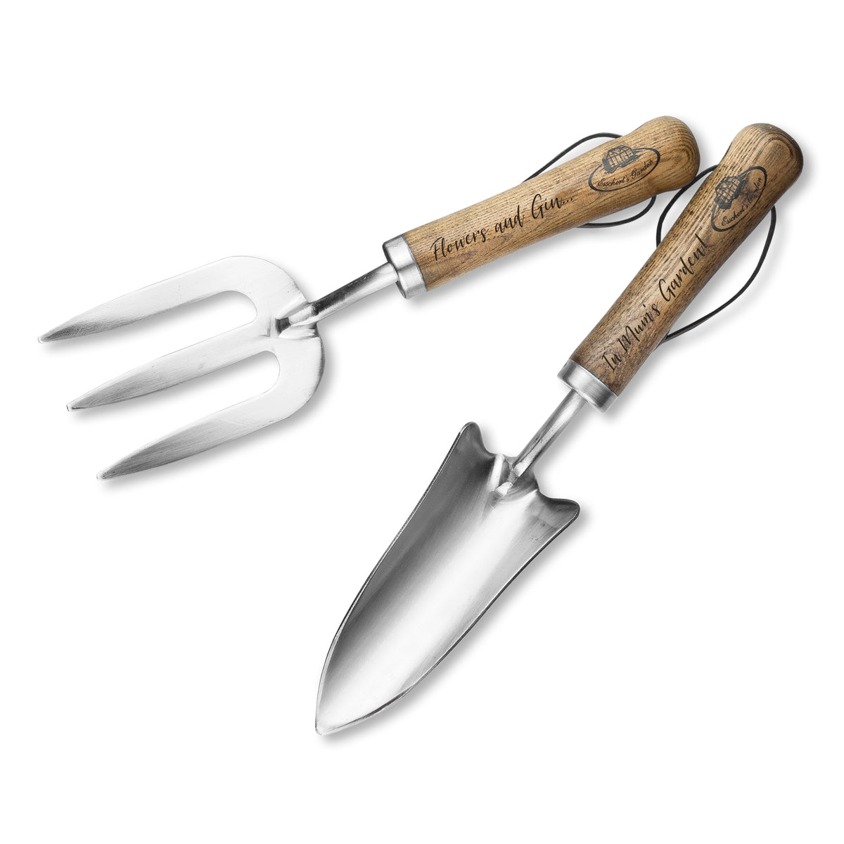 Personalised Luxe Trowel and Fork Set