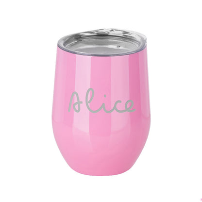 Personalised Summer Style Gloss Wine Tumbler