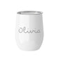 Personalised Summer Style Gloss Wine Tumbler
