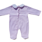 Pink Bear & Paw Smocked Babygrow