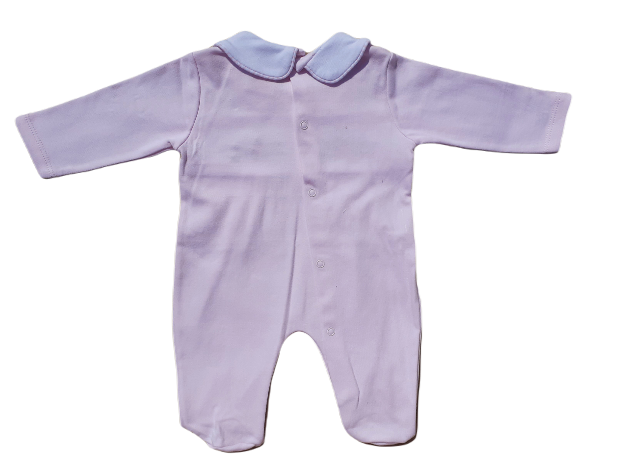 back of pink babygrow