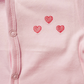 embroidered pink hearts