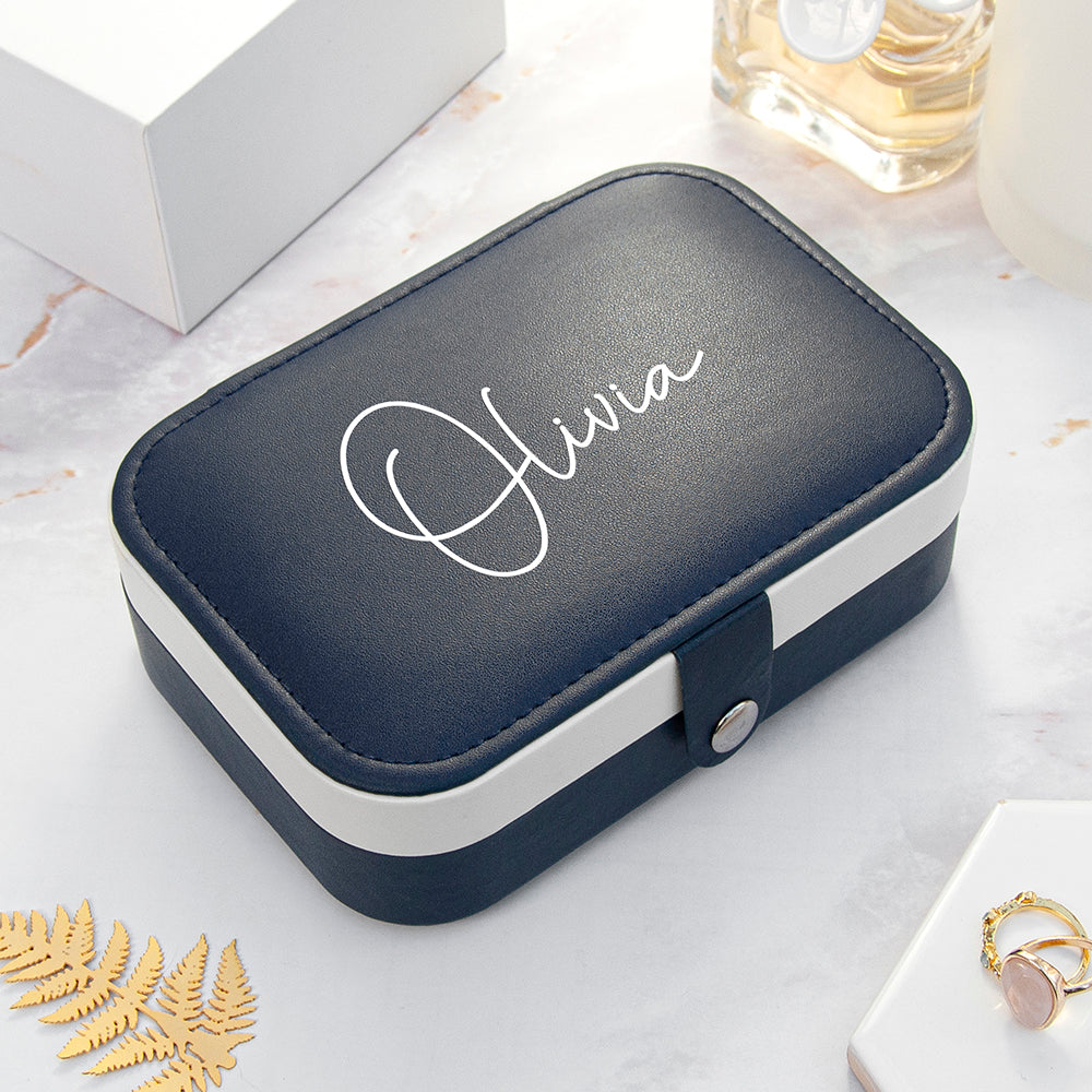 Treat Republic Midnight Blue Jewellery Case